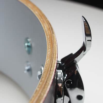 Gretsch USA Custom 5" x 14" 8-Lug Snare Drum w/ VIDEO! Satin Rosewood Double 45 Edges image 9