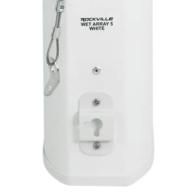 (4) Rockville WET ARRAY 5 WHITE Line Array Speakers For church/School/Auditorium image 6