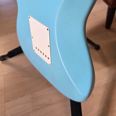 Fender Custom Shop Postmodern Journeyman Stratocaster 2016 Daphne Blue Relic Aged Roadworn American Vintage 60s 1960's Reissue USA Guitar close to Sonic Blue heavy relic post modern image 20