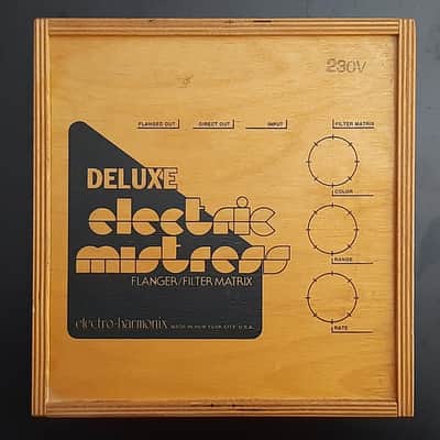 2000s - Vintage Electro-Harmonix Deluxe Electric Mistress Reissue with 24V Adapter 2008 - 2014 - Silver / Black image 14