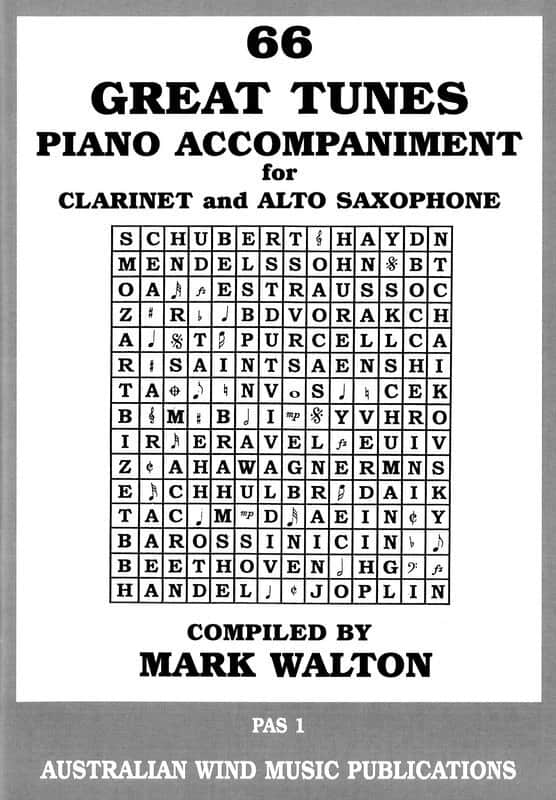 66 Great Tunes - Piano Accompaniment For Clarinet & Alto Sax image 1