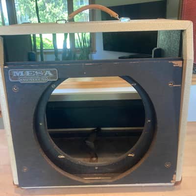 Mesa Boogie 1x12 empty combo amp cabinet 1990 - Blonde tolex image 1