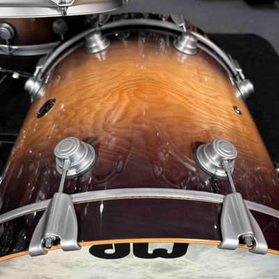 ~LIMITED EDITION!~ DW Timeless Timber 30th Anniversary Lake Superior Birch 6-Piece 8/10/12/14/16/22 Drum Kit Set in Purple Burst Lacquer & Satin Chrome Hardware with SKB Soft-Shell Bags image 14