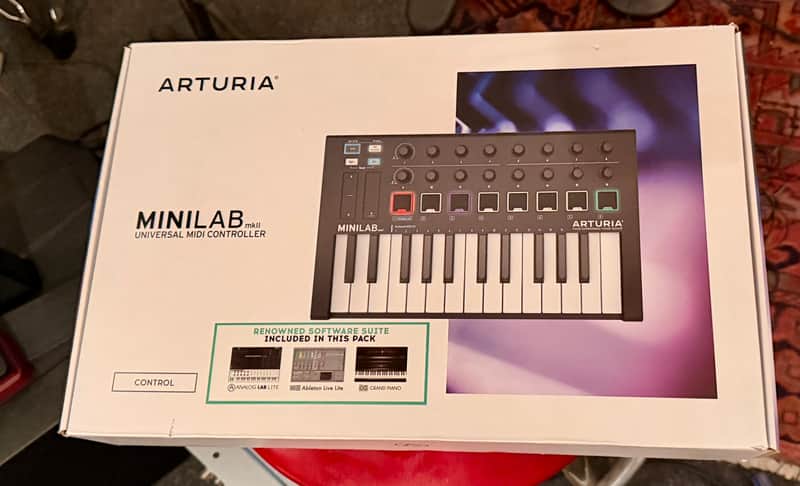 Arturia MiniLab MkII Deep Black Edition 25-Key MIDI Controller 2020 - Deep Black Edition image 1