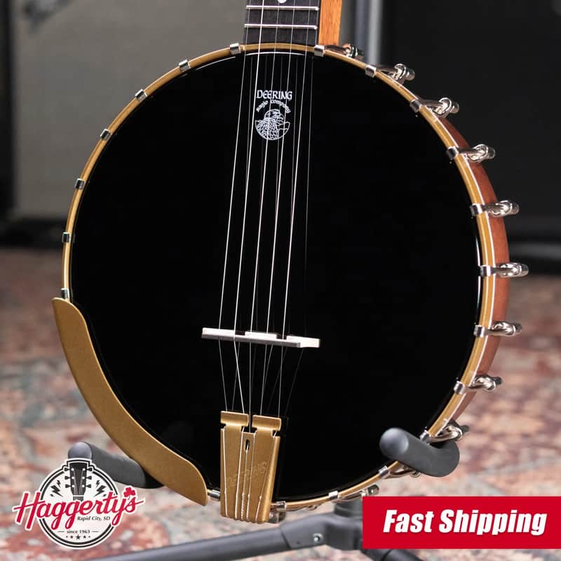 Deering Woodsongs Campfire Long Neck 5-String Banjo with | Reverb