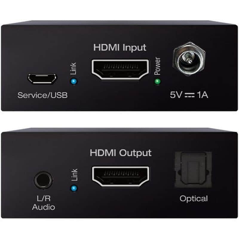 Key Digital KD-FIX418A-2 4K/18G HDMI Fixer, Booster, Buffer of EDID, HDCP, Hot Plug, 18G to 10G Compression/Decompression with L/R/PCM Audio & De-Embedded Audio Output image 1