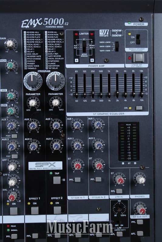 Yamaha EMX5000-12 12 Channel Powered Mixer 1000 Watt Mixing | Reverb