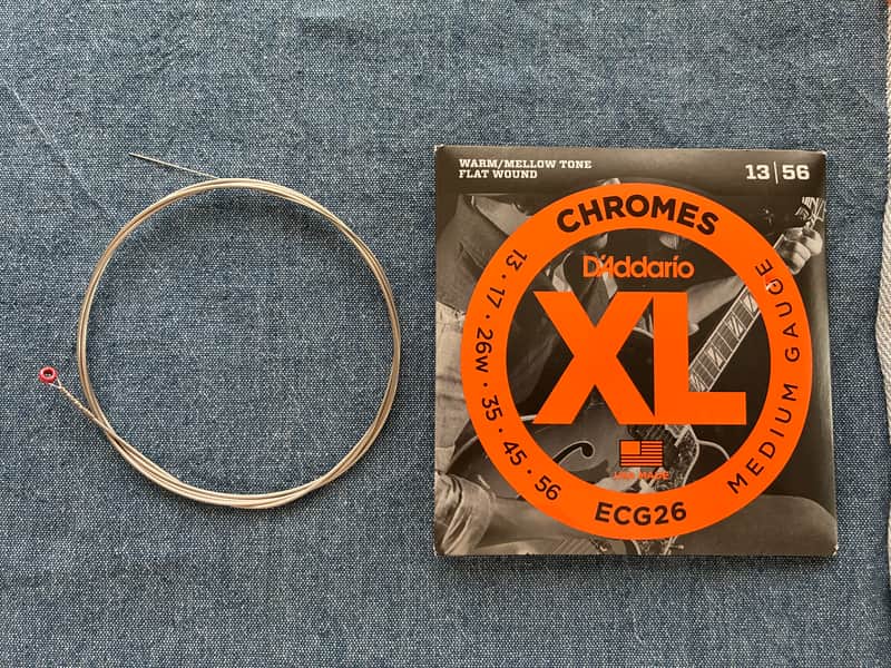 D'Addario CG045 Chromes Flatwound Single Electric Guitar String, .045 2026 image 1