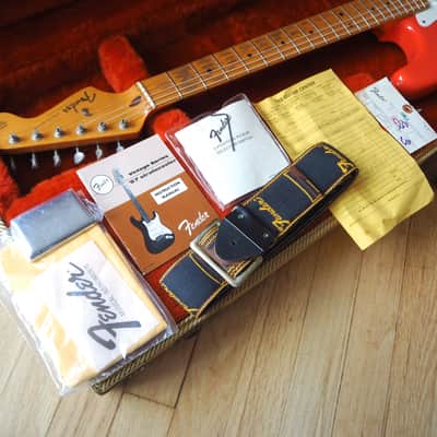 1983 Fender Stratocaster '57 Reissue Fullerton American Vintage Fiesta Red w/ohc, Hangtags image 21