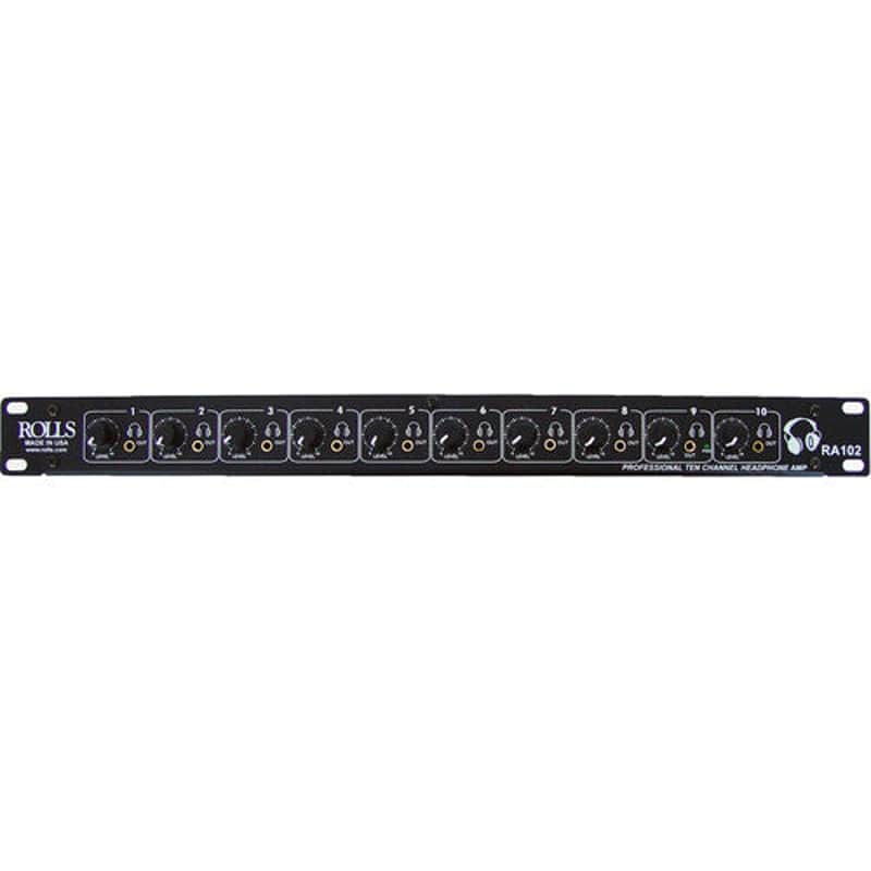 Rolls RA102 10-Channel Professional Headphone Amplifier image 1