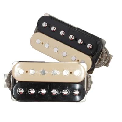 Area59' T-Top Ltd.Edt. Humbucker Set ZebraVintage AWG42 Red Polywire and Vintage Formula Short A5 Magnet image 1