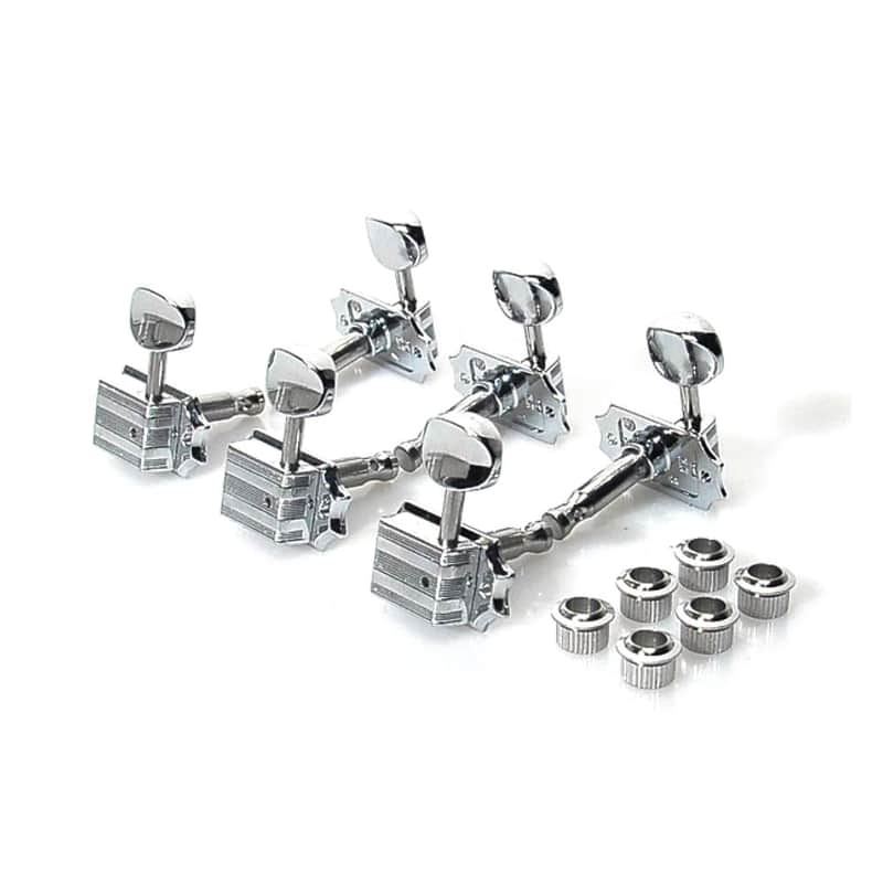 Gretsch Electromatic Tuners 3 x 3 Vintage Kluson Deluxe Style (Chrome) image 1
