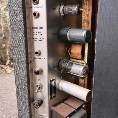 Silvertone Model 1482 1x12 Guitar Combo 1960s - Black image 7