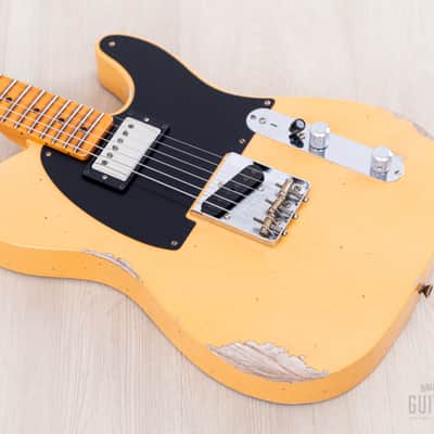 Fender Custom Shop Limited '51 Telecaster HS Blackguard Relic w/ Humbucker, Faded Butterscotch image 7