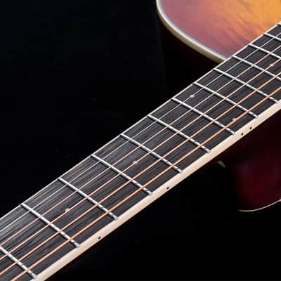 Washburn DFBDA Deep Forest Burl Collection Dreadnought Acoustic Guitar-Amber Fade Gloss image 7