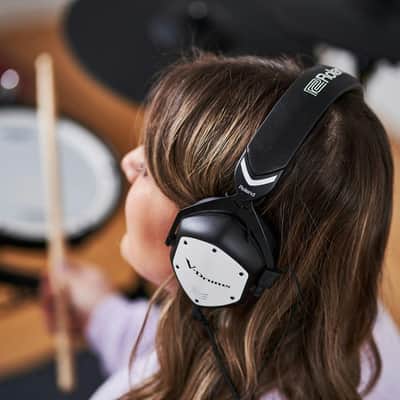 Roland VMH-D1 V-Drums Closed Back Headphones - 32 Ohms - Silver image 5