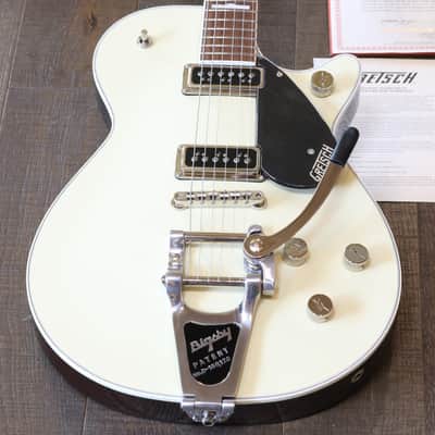 Unplayed! 2020 Gretsch G6128TDS-PE-LIV Player’s Edition Jet Lotus Ivory DS w/ Bigsby + COA OHSC image 2