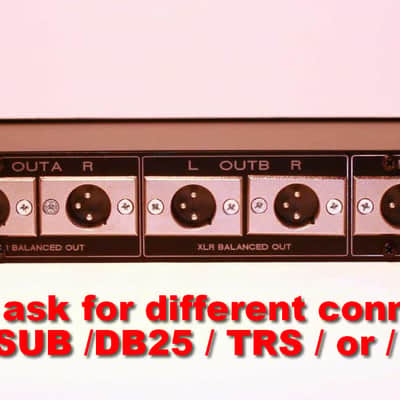 Rackmount 2x4 (4x8) Balanced Signal Line Switcher Speaker Selector Monitor Controller image 2