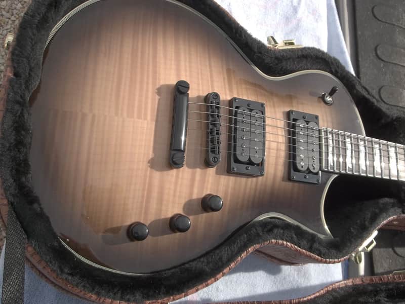 ESP LTD EC-1000T Black Natural Burst 2021 made in Korea with hard case image 1