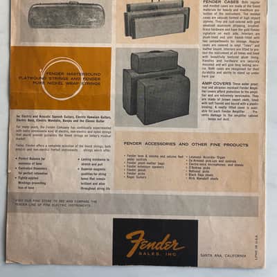 PreCBS Fender Catalog  1963-1964 image 6