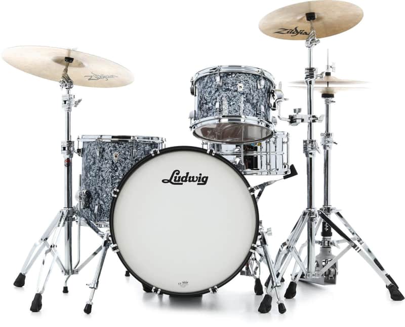 Ludwig NeuSonic 3-piece Shell Pack with 20" Bass - Steel Blue Pearl (LN34023TXA7) image 1