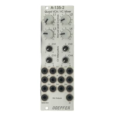 Doepfer - A-135-2 Quad VCA/Voltage Controller Mixer with Ribbon Cable - USED