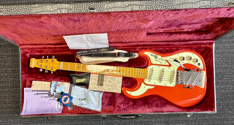 Burns  London Hank Marvin "The Shadows" Custom Edition 2004 - Fiesta Red image 1
