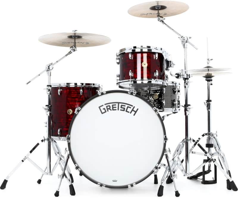 Gretsch Drums Broadkaster 3-piece Shell Pack - Ruby Red Pearl Nitron image 1