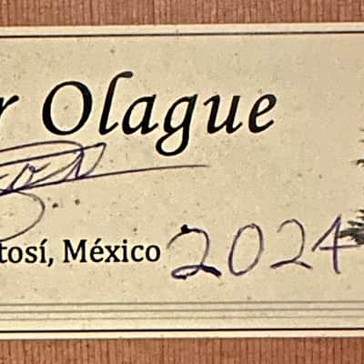 Omar Olague Double Back Concert Flamenca Blanca Especial 2024-Spruce/Cypress image 15