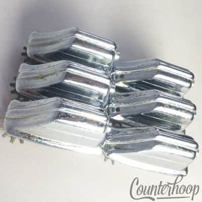 Rogers 6x Beavertail Tom/Snare Drum Lugs Chrome Powertone/Holiday Vintage60s USA image 3