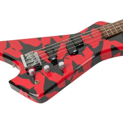 1985 Hamer Scarab Bass Zulu Stripe w/Original Hard Shell Case #513420 image 2