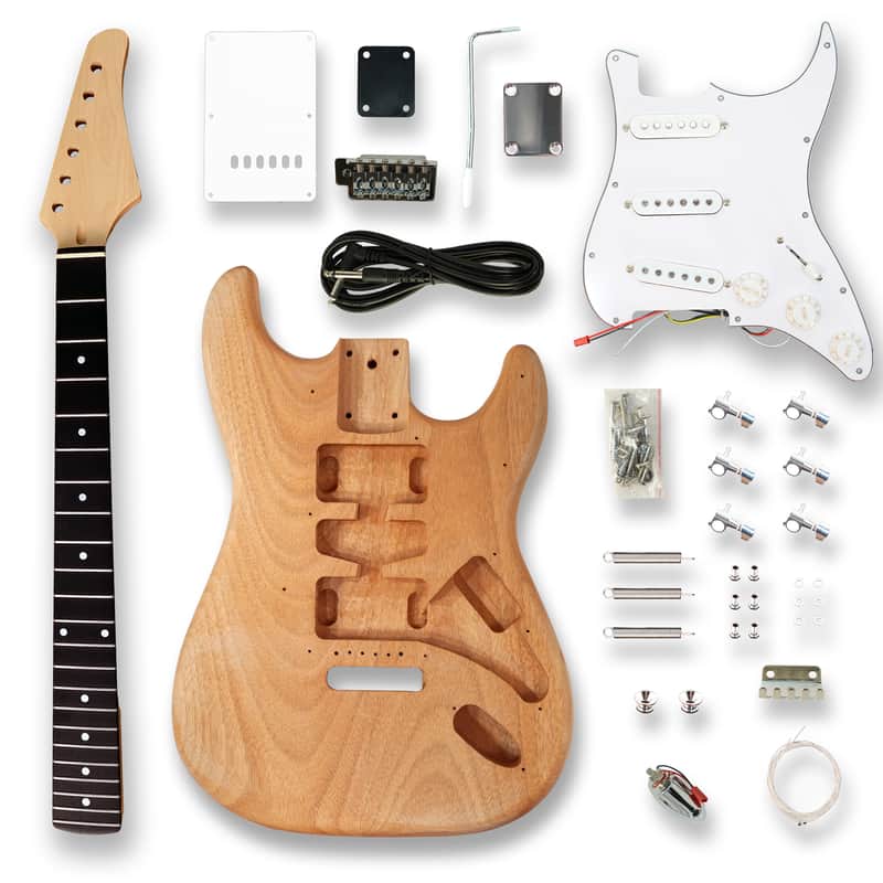 BexGears Electric Guitar Kits for ST Electric Guitar, Okoume wood Body image 1
