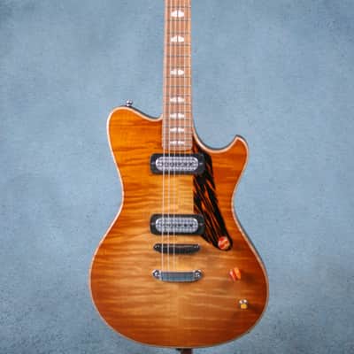 Powers Electric A-Type Select Maple FF42 Hard Tail Electric Guitar - Wild Honey Burst - A573 image 3