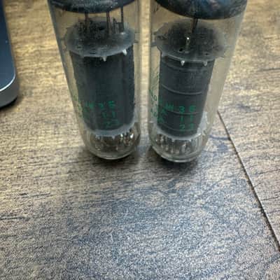 Sylvania 6BQ5 EL84 matched pair vacuum tubes USA image 1