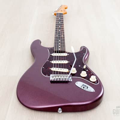 2013 Fender + MJT Stratocaster Partscaster Classic 60s Neck & Burgundy Mist Lacquer Body w/ Case image 11