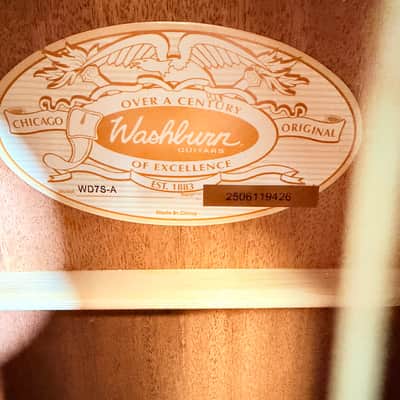 Washburn WD7S-A Acoustic Guitar – Solid Spruce Top | 2025 B-Stock 2025 image 3