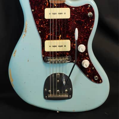 LsL Instruments Placerita, JM Style Offset Ash Body, 5A Maple Neck w/Rosewood FB, Sonic Blue, HSC image 11