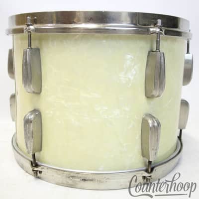 *Slingerland 13x9"40s Radio King Tom Drum Engraved Brass White Marine Pearl WMP* image 4