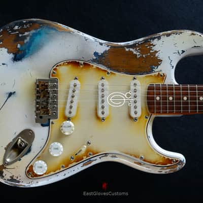 Fender Stratocaster Olympic White Heavy Aged Relic image 6