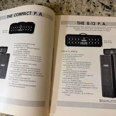 Woodson Catalog 70s Guitar Amp PA the lead amp the steel amps image 4