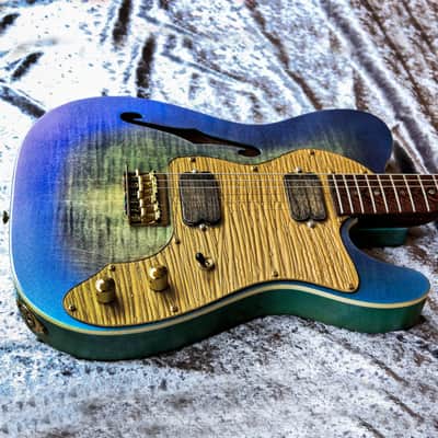 GB Liuteria Traditional tele green chameleon image 1