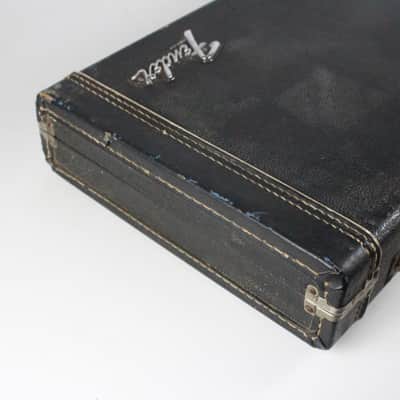 1974 Vintage Fender Stratocaster Telecaster HardShell Tolex CASE 1975 1976 1977 1978 1979 Black 1970's image 6