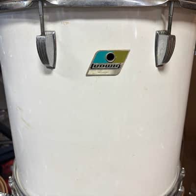 Ludwig 1970’s White Cortex 10-12-13-14-15-16 Concert Tom’s image 14