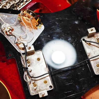 Rare Fender Japan Stratocaster Thinline ST/HO/2H 2012  Cherry Semi-Hollow F-Hole MIJ image 23