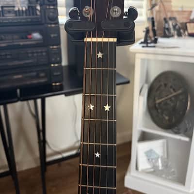 Martin D-76 CF Martin Bi-Centennial Guitar 1976 - Three-piece Rosewood back, herringbone backstrips, rosette soundhole, thirteen pearl stars in ebony fingerboard, and pearl eagle in headstock. image 10