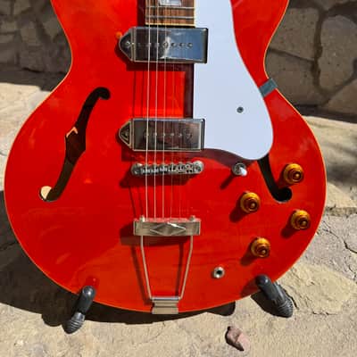 Epiphone Ltd. Ed. Casino - Rare GLOSS Sunrise Orange (2018 Qingdao) w/ Hard Case image 2