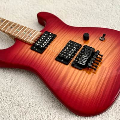 Charvel USA Custom Shop San Dimas Flame Maple Top  Cherry Burst image 1