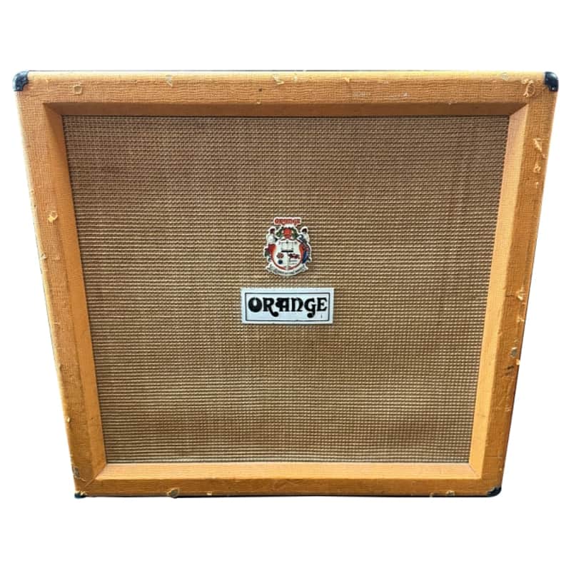 1970s Orange 4x12 Guitar Amplifier Cabinet (Pre-Owned) image 1