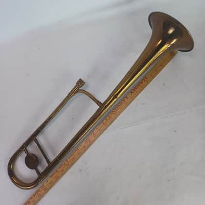 Gretsch Pathfinder Brass Trombone 40-50+Slider+Hard Shell Blue Fabric-Lined Case image 15