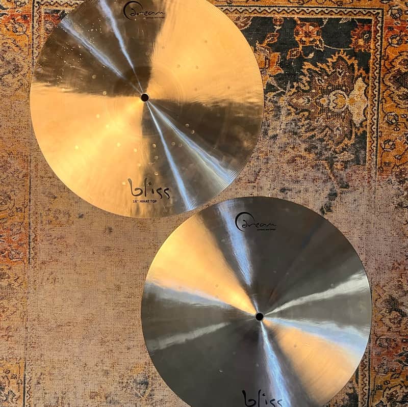 MASSIVE Warm DARK 16” Dream Hihats 1254 1392 g IMMACULATE! Huge DEEP Fat Hats! NOT $500 image 1